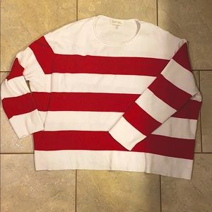 Peach Love Red & White Sweater